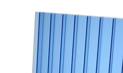 Kanalinis polikarbonatas 10mm, mėlynas 2100x6000